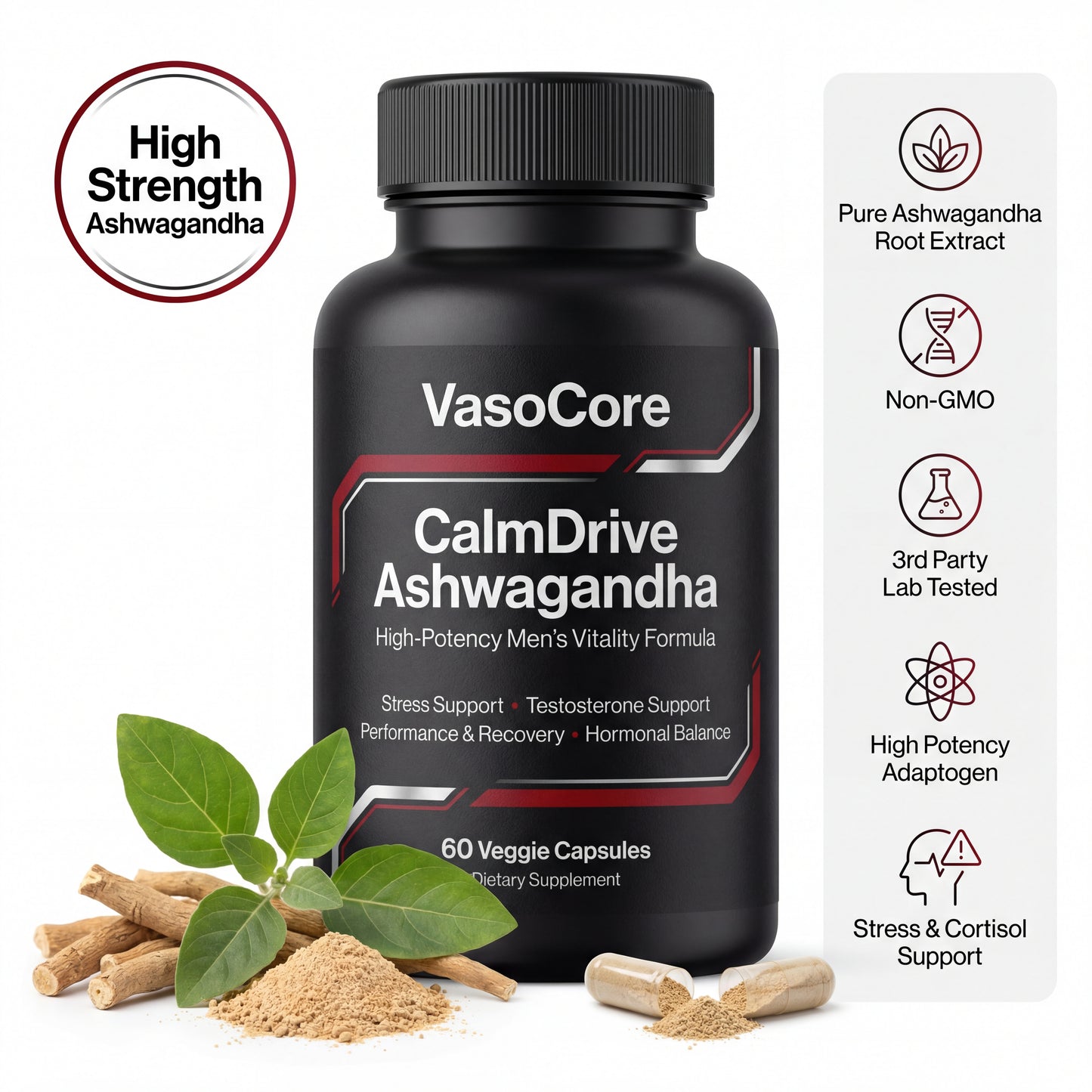 VasoCore CalmDrive Ashwagandha